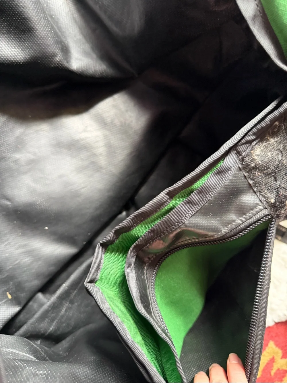 Chrome Green Black Messenger Bag Durable Waterproof Canvas Sling